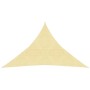 Beige HDPE-Segelmarkise 160 g/m² 3x3x4,2 m von vidaXL, Sonnenschirme - Ref: Foro24-311144, Preis: 20,74 €, Rabatt: %