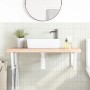 Wall-mounted sink shelf made of steel and solid beech wood by , bathroom vanities - Ref: Foro24-3302522, Price: 142,97 €, Dis...