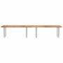 Wall-mounted sink shelf made of steel and solid acacia wood by , bathroom vanities - Ref: Foro24-3302934, Price: 153,91 €, Di...