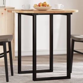 Solid acacia wood round table top Ø80x2 cm by , Table tops - Ref: Foro24-4008698, Price: 83,99 €, Discount: %