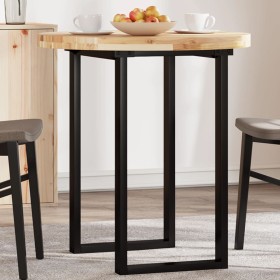 Solid acacia wood round table top Ø70x4 cm by , Table tops - Ref: Foro24-4008691, Price: 88,99 €, Discount: %