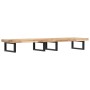 Wall-mounted sink shelf made of steel and solid acacia wood by , bathroom vanities - Ref: Foro24-3302709, Price: 165,26 €, Di...