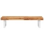 Wall-mounted sink shelf made of steel and solid acacia wood by , bathroom vanities - Ref: Foro24-3302740, Price: 91,36 €, Dis...