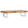 Wall-mounted sink shelf made of steel and solid acacia wood by , bathroom vanities - Ref: Foro24-3302742, Price: 90,90 €, Dis...