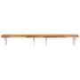 Estante de lavabo de pared acero y madera maciza de acacia de , Tocadores de baño - Ref: Foro24-3302756, Precio: 169,51 €, De...