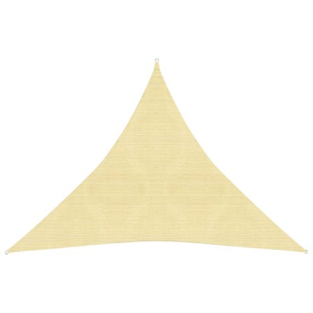 Beige HDPE sail awning 160 g/m² 4x4x4 m by vidaXL, Umbrellas - Ref: Foro24-311148, Price: 33,20 €, Discount: %