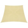 Toldo de vela HDPE beige 160 g/m² 3/4x2 m de vidaXL, Sombrillas - Ref: Foro24-311158, Precio: 29,80 €, Descuento: %