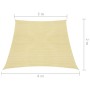 Beige HDPE sail shade 160 g/m² 3/4x2 m by vidaXL, Umbrellas - Ref: Foro24-311158, Price: 29,80 €, Discount: %