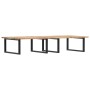 Wall-mounted sink shelf made of steel and solid acacia wood by , bathroom vanities - Ref: Foro24-3302901, Price: 149,48 €, Di...