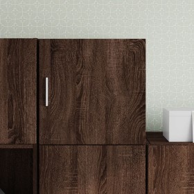 Engineered wood brown oak wall cabinet 40x42.5x40 cm by , Sideboards - Ref: Foro24-846102, Price: 42,79 €, Discount: %