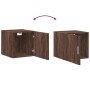 Engineered wood brown oak wall cabinet 40x42.5x40 cm by , Sideboards - Ref: Foro24-846102, Price: 42,99 €, Discount: %