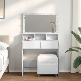 Dresser with white LED lights 80x41x134.5 cm by , Bedroom Dressers - Ref: Foro24-848185, Price: 152,44 €, Discount: %