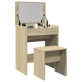 Dresser with Sonoma oak stool 60x40x113.5 cm by , Bedroom Dressers - Ref: Foro24-848215, Price: 100,24 €, Discount: %