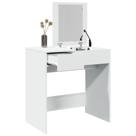 Tocador con espejo blanco 73x46,5x120 cm de , Tocadores para dormitorios - Ref: Foro24-848220, Precio: 99,99 €, Descuento: %