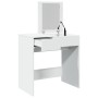 Tocador con espejo blanco 73x46,5x120 cm de , Tocadores para dormitorios - Ref: Foro24-848220, Precio: 99,99 €, Descuento: %