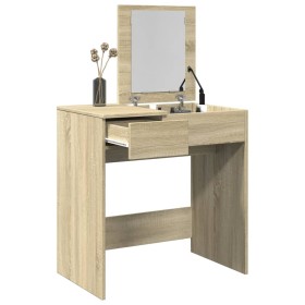 Dresser with Sonoma oak mirror 73x46.5x120 cm by , Bedroom Dressers - Ref: Foro24-848222, Price: 96,56 €, Discount: %