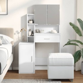 Dresser with white cabinet 80x35x132 cm by , Bedroom Dressers - Ref: Foro24-848234, Price: 130,01 €, Discount: %