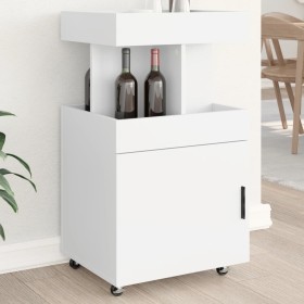 Engineered wood white bar cart 50x41x89 cm by , Sideboards - Ref: Foro24-848262, Price: 106,43 €, Discount: %