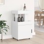 Engineered wood white bar cart 50x41x89 cm by , Sideboards - Ref: Foro24-848262, Price: 106,87 €, Discount: %