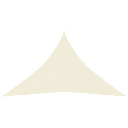 Toldo de vela crema HDPE 160 g/m² 3x3x4,2 m de vidaXL, Sombrillas - Ref: Foro24-311199, Precio: 26,22 €, Descuento: %