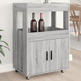 Barwagen aus Sonoma-Engineering-Holz in Grau, 60x39,5x89 cm. von , Sideboards - Ref: Foro24-848274, Preis: 118,71 €, Rabatt: %