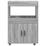 Barwagen aus Sonoma-Engineering-Holz in Grau, 60x39,5x89 cm. von , Sideboards - Ref: Foro24-848274, Preis: 107,68 €, Rabatt: %