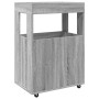 Barwagen aus Sonoma-Engineering-Holz in Grau, 60x39,5x89 cm. von , Sideboards - Ref: Foro24-848274, Preis: 107,68 €, Rabatt: %