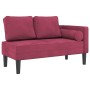 Tagesbettsofa mit roten Samtkissen von , Tagesbetten - Ref: Foro24-4007575, Preis: 183,81 €, Rabatt: %