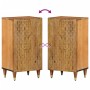 Solid mango wood auxiliary cabinet 40x33x75 cm by , CD and DVD storage - Ref: Foro24-358308, Price: 86,99 €, Discount: %