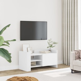 Engineered wood TV stand in white, 80x35x40 cm by , TV Furniture - Ref: Foro24-848367, Price: 71,99 €, Discount: %