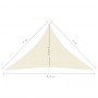 Cream HDPE sail awning 160 g/m² 3x3x4.2 m by vidaXL, Umbrellas - Ref: Foro24-311199, Price: 26,22 €, Discount: %