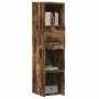 Aparador alto madera de ingeniería roble ahumado 30x42,5x124 cm de , Aparadores - Ref: Foro24-846156, Precio: 92,07 €, Descue...