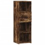 Aparador alto madera de ingeniería roble ahumado 40x42,5x124 cm de , Aparadores - Ref: Foro24-846163, Precio: 84,06 €, Descue...