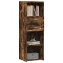 Aparador alto madera de ingeniería roble ahumado 40x42,5x124 cm de , Aparadores - Ref: Foro24-846163, Precio: 84,06 €, Descue...