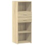 Aparador alto madera de ingeniería roble Sonoma 45x42,5x124 cm de , Aparadores - Ref: Foro24-846168, Precio: 90,81 €, Descuen...