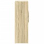 Aparador alto madera de ingeniería roble Sonoma 45x42,5x124 cm de , Aparadores - Ref: Foro24-846168, Precio: 90,81 €, Descuen...