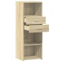 Aparador alto madera de ingeniería roble Sonoma 45x42,5x124 cm de , Aparadores - Ref: Foro24-846168, Precio: 90,81 €, Descuen...