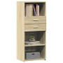 Aparador alto madera de ingeniería roble Sonoma 50x42,5x124 cm de , Aparadores - Ref: Foro24-846175, Precio: 93,94 €, Descuen...