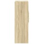 Aparador alto madera de ingeniería roble Sonoma 50x42,5x124 cm de , Aparadores - Ref: Foro24-846175, Precio: 93,94 €, Descuen...