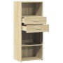 Aparador alto madera de ingeniería roble Sonoma 50x42,5x124 cm de , Aparadores - Ref: Foro24-846175, Precio: 93,94 €, Descuen...