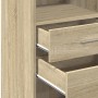 Aparador alto madera de ingeniería roble Sonoma 50x42,5x124 cm de , Aparadores - Ref: Foro24-846175, Precio: 93,94 €, Descuen...