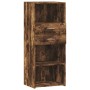 Aparador alto madera de ingeniería roble ahumado 50x42,5x124 cm de , Aparadores - Ref: Foro24-846177, Precio: 93,94 €, Descue...