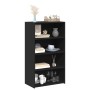 Tall black engineered wood sideboard 70x41x124 cm by , Sideboards - Ref: Foro24-846405, Price: 92,90 €, Discount: %