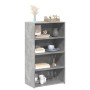 Aparador alto madera de ingeniería gris hormigón 70x41x124 cm de , Aparadores - Ref: Foro24-846407, Precio: 103,24 €, Descuen...