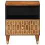 Solid mango wood bedside table 40x33x46 cm by , Nightstands - Ref: Foro24-358290, Price: 64,76 €, Discount: %