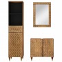 Conjunto de muebles de baño 3 piezas madera maciza de mango de , Muebles de baño - Ref: Foro24-3206322, Precio: 315,99 €, Des...