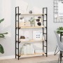 Floating shelves 3 units untreated acacia wood 100x20x2 cm by , Shelves and shelves - Ref: Foro24-3279349, Price: 65,51 €, Di...