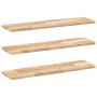 Floating shelves 3 units untreated acacia wood 100x20x2 cm by , Shelves and shelves - Ref: Foro24-3279349, Price: 65,56 €, Di...