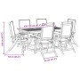 Garden dining set 7 pieces solid acacia wood and textilene by , Garden sets - Ref: Foro24-3279298, Price: 556,04 €, Discount: %