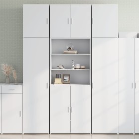 Tall white engineered wood sideboard 80x42.5x249 cm by , Sideboards - Ref: Foro24-3281357, Price: 261,99 €, Discount: %